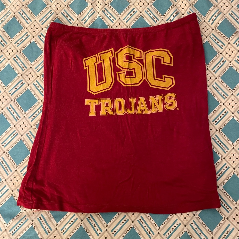Simply Sporty USC vintage game day tube top sz M